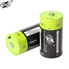 ZNTER-Batería de polímero de litio de 1,5 v, 3000mAh, tamaño C, recargable, carga por cable Micro USB 2024 - compra barato