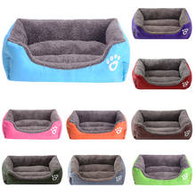 S-3XL 9 Colors Paw Pet Sofa Dog Beds Waterproof Bottom Soft Fleece Warm Cat Bed House Petshop cama perro 2024 - buy cheap