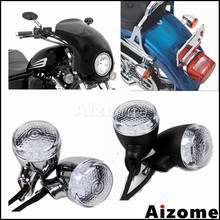 6mm Amber Motorcycle Bullet LED Turn Signal Indicators Brake Light Blinker Lamp For Harley Touring Cruiser Chopper Cafe Racer 2024 - buy cheap