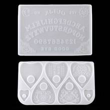 2Pcs Ouija- Board Planchette Resin Molds Gothic Ouija- Board Game Keychain Pendant Epoxy Silicone Molds Jewelry Making 2024 - buy cheap