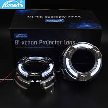 Ronan 3.0 LED Optical Angel Eyes Masks Shroud for Koito Q5 Hella Bi Xenon Projector Lens Car Headlights Mask Automobile Cover 2024 - buy cheap