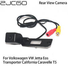 Zjcgo-câmera de estacionamento com visão traseira, para volkswagen, vw jetta, eos, transporter, caravelle, t5 2024 - compre barato