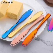 MultiFunction Kitchen Gadgets Stainless Steel Butter Spreader Knife With Holes Cheese Grater Tools Jam Easy Spread Butter Knife 2024 - buy cheap