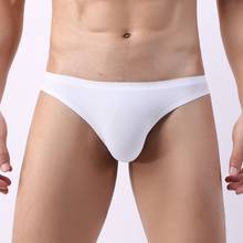 Mens Briefs Sexy Ice Silk Transparent Underwear Calzoncillos Hombre Thongs Slip Gay Panties Cuecas Underpants Tanga Plus Size 2024 - buy cheap