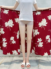 Falda de lunares de cintura alta para mujer, falda larga elegante por debajo de la rodilla, de gasa, moda coreana 2024 - compra barato