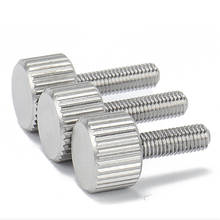 M2.5 Knurled Thumb Screw Thin Type With Knurling Screws Manual Adjustment Bolt Knukles Tornillos Parafuso Tornillo Vis PC DIN653 2024 - buy cheap