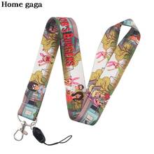 DB292 Homegaga Cartoon Neck Strap Lanyards Buttons ID Card Cell Phone Strap Badge Holder Rope Anime Key Chain Gift For Kids 2024 - buy cheap