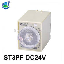 dc 24v time delay relay super time relay 1~30 Second with time range  conduction delay ac timer relay ST3PF 2024 - buy cheap
