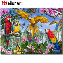 Animal Parrot flower birds 5d diy diamond painting full square round drill diamond embroidery kits home decoration AS0230 2024 - buy cheap