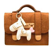 Bolso de mano de tela de fieltro para mujer, paquete artesanal, soporte para teléfono móvil y cartera, 20x14x5cm 2024 - compra barato