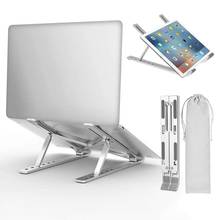 Suporte do portátil para macbook pro notebook dobrável liga de alumínio suporte do portátil suporte de mesa para computador portátil portátil 2024 - compre barato