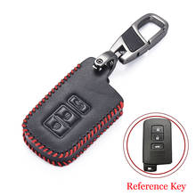 Funda de cuero para llave de coche Toyota Rav4 Xa40, funda para llave de coche Toyota Highlander 2014, Camry, Corolla, Avalon, Land Cruiser, llavero de piel Fob 2024 - compra barato