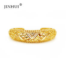 Jin Hui-pulsera de estilo africano para mujer, brazalete ajustable, de lujo, Color dorado, estilo etíope, Dubái, fiesta, regalos de boda 2024 - compra barato