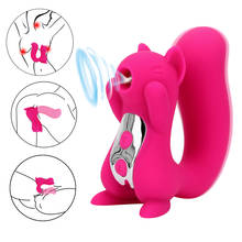 Squirrel Sculpt 10 Frequency Vibrator Sucking Nipple Sucker Tongue Vibrator Clitoris Licking Stimulator Sex Toys For Women 2024 - buy cheap