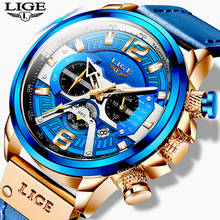 LIGE 2020 New Fashion Mens Watches with Stainless Steel Top Brand Luxury Sports Chronograph Quartz Watch Men Relogio Masculino 2024 - buy cheap