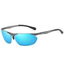 Óculos de sol masculino polarizado, óculos quadrado de alumínio e magnésio antirreflexo para esportes ao ar livre 2024 - compre barato