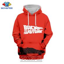 SONSPEE 3D Print Back to the Future Hoodie Men Women Casual Coat Streetwear Hip Hop Pullover Tops Funny Movie Sweatshirt 2024 - buy cheap