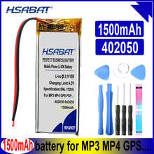 HSABAT-Batería de polímero de litio para tacógrafo, altavoz de juguete, DVR, MP4, MP3, MP5, 402050, 042050, 382250P, 1500mAh 2024 - compra barato