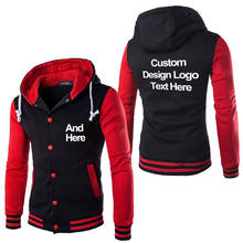 COYOUNG Brand High Quality Print Diy Custom Design Stylish Men Casual Hoodies Cool Slim Baseball Jacket Coat Drop shipping 2024 - buy cheap