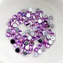 400pcs 4mm Flatback Acryl AB Round Crystal Rhinestone Cabochon Flat Back For Wedding DIY Decoration -E72 2024 - buy cheap