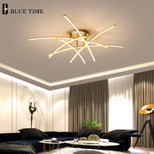 Gold LED Chandelier For Bedroom Living Room Dining Room Kitchen Ceiling Chandeliers Home Indoor Lighting Fixtures AC110V 220V 2024 - buy cheap