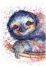 JMINE Div 5D sloth Full Diamond Painting cross stitch kits art High Quality Animal 3D paint by diamonds 2024 - buy cheap