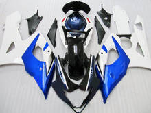 Kit de carenado para motocicleta GSXR1000 K5 05 06 GSXR 1000 2005 2006 ABS, juego de carenados + regalos SD57, color blanco y azul 2024 - compra barato
