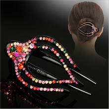 Rhinestone Hairpin for Women Hair Clips Hair Clip Headdress Jewelry Large Duckbill Hair Clip Girls Hair Styling Accessories 2024 - buy cheap