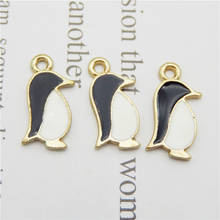 20pcs Enamel penguin  jewelry making pendant animals bracelet necklace fashion Women Drop Earrings Charms Accessories DIY Lovely 2024 - buy cheap