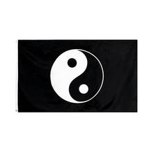 Xiangying pendurado 90*150cm refletor yinyang paz taoism yin yang bandeira para decoração 2024 - compre barato