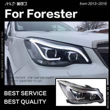 АКД стайлинга автомобилей фара для Subaru Forester фары 2013-2016 Forester светодиодный фар глаза ангела фары DRL Bi Xenon Hid авто аксессуары 2024 - купить недорого