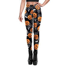 [You're My Secret] 2022 Halloween Fashion Leggiing Pumpkin Lantern Sugar Cartoon Leggins Gothic High Waist FitnessSlim Trousers 2024 - buy cheap