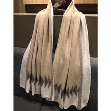 Real Cashmere Scarf Women Luxury Brand Winter Unisex Long Soft Warm 100% Fashion Natural Cashmere Scarf Men Knitted Scarves 2024 - buy cheap