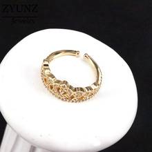 Anéis de cristal cor dourada, coroa para as mulheres festa de casamento 5 peças 2024 - compre barato
