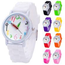 Quartz Watches for Children Silicone Candy Color Wrist Watch Arabic Numerals Pencil Analog Wrist Watch Unisex Kids Quartz Watch 2024 - buy cheap