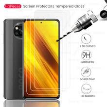 1 2 3 peças protetor de vidro em xiomi pocox3 pocofone poco x3 pocox 3 f2pro x 3 f 2 f2 pro pocophonex3 pocof2pro filme de tela do telefone 2024 - compre barato