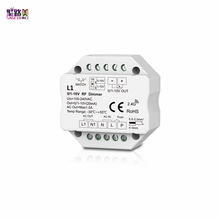 L1 1-10v rf + dimmer de empurrar 0/1-110 v ac interruptor de empurrar diminuição 240g rf dimerização max 2.4 a (ac) 2024 - compre barato