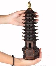 Escultura de decoração de casa em bronze e cobre da china, forma de torre, estátua, pagode 2024 - compre barato