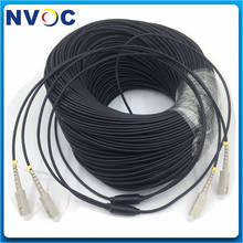 50/100/150/200 2Core LC SC ST FC OM3-150 Multimode OM3-300 2C SC/UPC-SC/UPC Outdoor Armored  Fiber Optic Patch Cord Jumper Cable 2024 - buy cheap