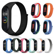 Correa de nailon para Xiaomi MI Band 6, 5, 4 y 3, pulsera deportiva transpirable de repuesto para reloj inteligente Mi Band 5, accesorios de pulsera 2024 - compra barato