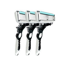 8pcs/lot shaving Razor Blades 6 Blades Men's Face shaver blades For Men Sharpener High Quality Razor Blade Cassette Shaving 2024 - buy cheap