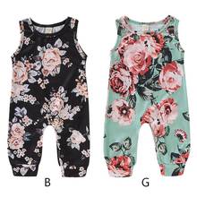 Summer Sleeveless Newborn Baby Girl Boy Clothes Cotton Print Romper Jumpsuit Soft Baby Outfit One Piece 2024 - buy cheap