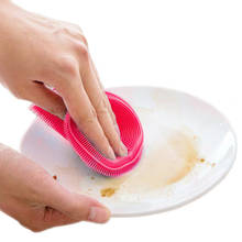 Magic Silicone Dish Bowl Cleaning Brush Multifunction Scouring Pad Pot Pan Wash Brushes Kitchen Cleaner Washing Tool 2024 - buy cheap