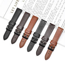 Beafiry18 mm 20mm 22mm 24mm correa de reloj de piel de becerro correas de reloj pulsera hechas a mano para Samsung Huawei 2024 - compra barato