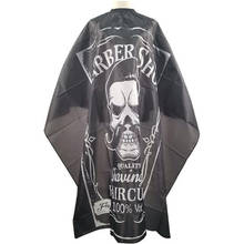 New 1PC Skull Pattern Haircut Cape Hairdressing Barber Apron Polyester Salon Barber Gown Hair Styling Tool 20#33 2024 - buy cheap