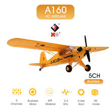 Wltoys-Avión de Control remoto XK A160 RC, 2,4G, 1406 Motor sin escobillas, 3D, 6G, sistema de modo, 650mm de envergadura, avión planeador 2024 - compra barato