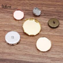 Boyute personalizado (100 tamanhos), base de cabochão em branco com botão e moldura artesanal, acessórios para joias diy de 12-20-25mm 2024 - compre barato