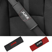 Комплект из 2 предметов, из PU искусственной кожи Модные Накладка для ремня безопасности автомобиля ремня автокресла высокого качества плечевыми накладками для Nissan Juke 2024 - купить недорого