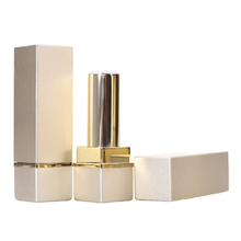 Tubo quadrado de batom fosco de ouro, frasco recarregável de 12.1mm para cosméticos e cosméticos 2024 - compre barato