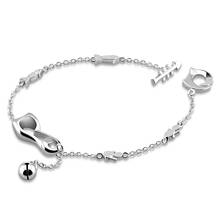 Fashion and lovely Coco cat anklets.Women silver process 925 sterling silver anklets.23cm girl cat anklets.Charming lady jewelry 2024 - buy cheap